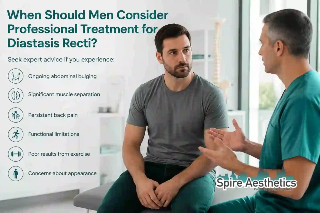 When Should Men Consider Professional Treatment for Diastasis Recti Pollokshields?