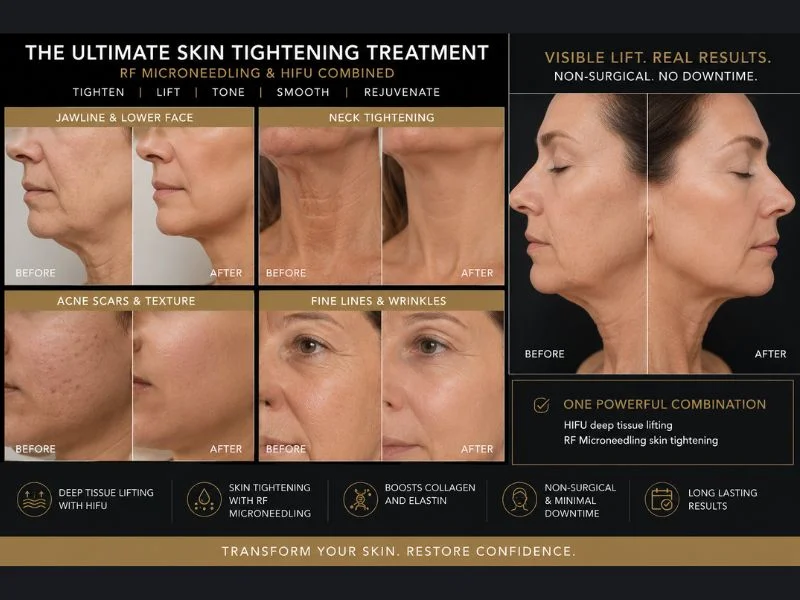 Results of combined treatment for the ultimate skin tightening treatment Pollokshields