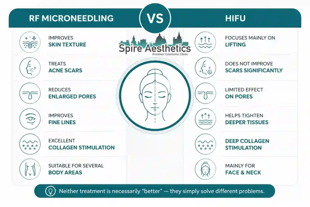 RF Microneedling vs HIFU: Which Treatment Gives Better Results Pollokshields?